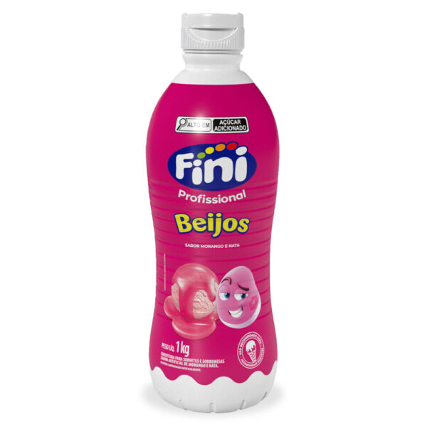 Calda Para Sorvete Beijos 1kg - Fini