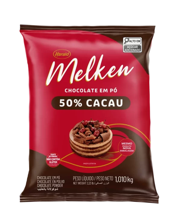 Chocolate em Pó Melken 50% Cacau 1,010kg